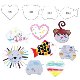 아이코리아  모양종이 4종 세트 s253